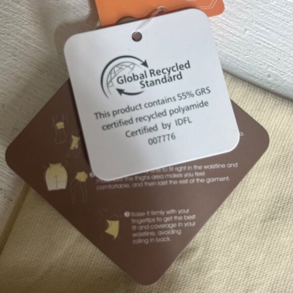 FeelinGirl Shapewear Shorts Girdle Eco-Friendly High-Waisted Tan Size XS/S New - Picture 10 of 10